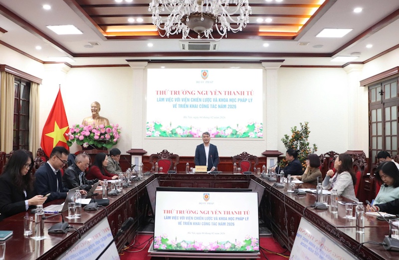 Nâng tầm Viện Chiến lược và Khoa học pháp lý thành nhóm dẫn đầu ASEAN về nghiên cứu chính sách, pháp luật